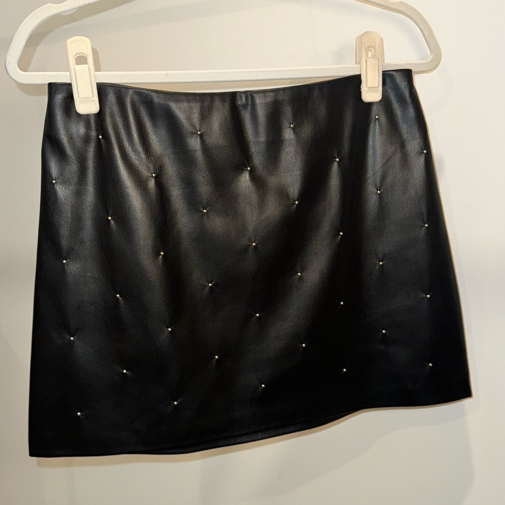 House of Harlow 1960 Black Studded Mini Skirt